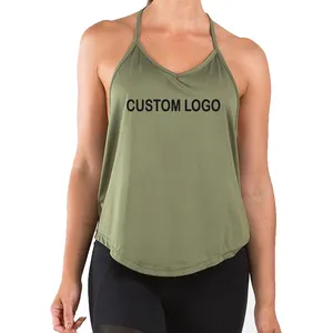 Top Supplier Premium Quality Breathable Loose Fitness Yoga Blank Long Tank Top For Women Gym