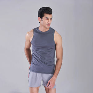 Camisetas sin mangas de alta calidad para hombre, camisetas sin mangas teñidas lisas y de secado rápido, camisetas sin mangas de algodón 100% hechas a medida para hombre, novedad - Product Image 2