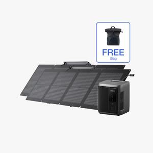 Station d'alimentation portable EcoFlow DELTA 3 1000 Air (UPS 10 ms) sans tarif, nouvelle et intelligente, avec panneau solaire 220 W + protection contre les surtensions gratuite - Product Image 2