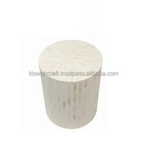 Table et tabouret en incrustation d'os naturel de conception standard Design moderne Taille personnalisée pour la décoration intérieure Prix raisonnables - Product Image 4