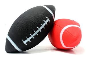 Ballon de rugby de taille officielle 5 de haute qualité, logo personnalisé, ballon anti-stress souple - Product Image 4