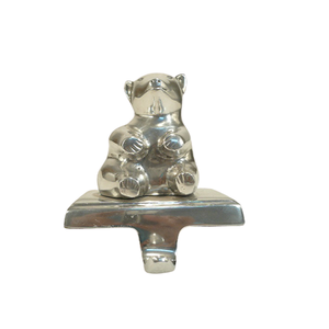 Handcrafted Beautiful Polar Bear Design Aluminium <b>Stocking</b> <b>Holder</b> for <b>Christmas</b> New Year Decoration Table Top Decorative Item - Product Image 3