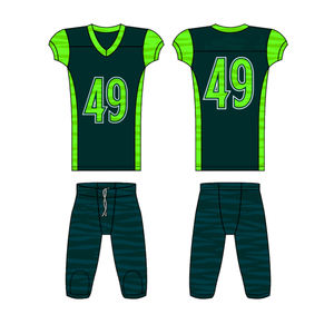 Tenues de football américain personnalisables - 100% polyester, impression par transfert thermique, séchage rapide, nom de l'équipe, logo, positions personnalisés - Product Image 4