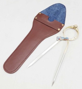 Chất lượng cao handmade hiện đại hải lý Brass đánh bóng Navigation Divider da trường hợp biểu đồ cụ đo lường - Product Image 3