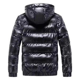 Veste matelassée pour homme, couleur personnalisée, col rabattu, imperméable, séchage rapide, respirante, épaisse, coupe-vent, capuche amovible, devant - Product Image 6
