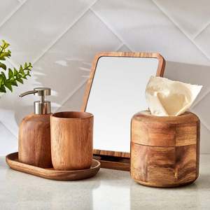 Rustic Wooden <b>Soap</b> <b>Dispenser</b> Pump for an Elegant and Functional Bathroom Decor Piece That Enhances Your Bathroom Style - Product Image 3