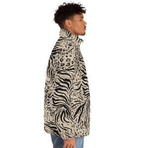 Chaqueta de invierno con cuello levantado, chaqueta acolchada transpirable impermeable con estilo, chaqueta acolchada sublimada duradera para adultos - Product Image 5