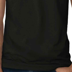 Logo personnalisé 100% coton Designer T-shirt uni pour hommes grande taille motif solide 200 grammes tissu poids avant placement - Product Image 5