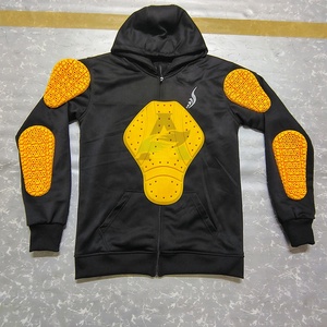 Sweats à capuche en aramide noir Sweats à capuche en aramide de haute qualité avec grossiste rembourré de niveau 2 Sweat à capuche de moto de protection - Product Image 4