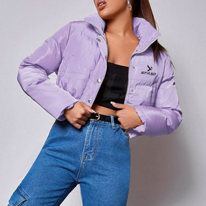 Winter New Arrival <b>Women</b> Crop Top <b>Jackets</b> New Design <b>Women</b> Fashion New Custom Crop Top <b>Jackets</b> - Product Image 6