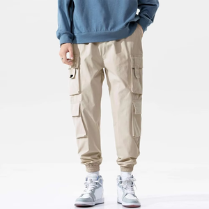 Precio barato de alta calidad ajustable pierna recta Multi bolsillo Cargo pantalón 100% algodón pantalones de carga de utilidad personalizados para hombres - Product Image 4