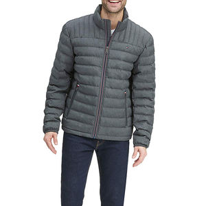 Veste bulle compressible pour hommes avec duvet léger Alternative à logo personnalisé Veste bouffante pour hommes pour vêtements de sport en plein air - Product Image 4