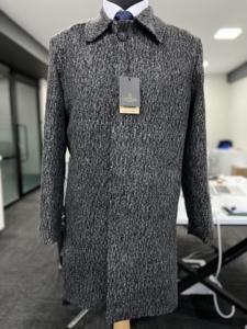 Autumn And Winter New Hot-selling <strong>Men's</strong> Double-breasted <strong>Coat</strong> Fashion Solid Color Long Woolen <strong>Trench</strong> <strong>Coat</strong> luxury elite