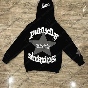 เสื้อฮู้ดผู้ชายผ้าฝ้ายผสมโพลีเอสเตอร์เนื้อหนานุ่ม พิมพ์ลายได้ตามต้องการ กันลม ระบายอากาศ แห้งเร็ว คุณภาพสูง สำหรับฤดูหนาว - Product Image 1