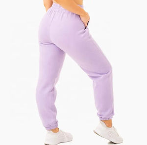 Pantalones de chándal Impreso Liso Marrón Estilo de mujer en Nuevo diseño Jogger SweatPant Alta calidad Precio razonable Cómodo Servicio OEM - Product Image 5