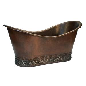 Copper bathtubs provide a unique tactile and visual <b>bathing</b> experience evolving finish of copper reflects personal lifestyle - Product Image 2