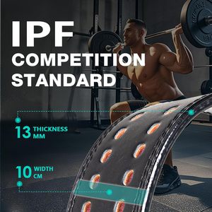 Cinturón de Levantamiento de Pesas para Powerlifting, Culturismo, CrossFit, Longitud Ajustable, Soporte Lumbar de Neopreno, Sentadillas, Peso Muerto, Duradero - Product Image 2