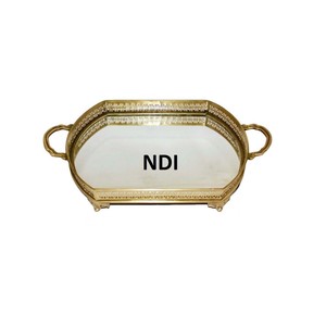 Bandeja de madera maciza de Acacia con asas, Servidor Portátil de almacenamiento de alimentos Rectangular de calidad duradera - Product Image 5