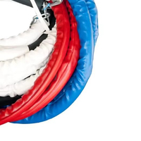 Fournisseur d'usine OEM, ensemble de cordes de ring de boxe personnalisées avec logo pour cage de MMA et utilisation en compétition, cuir PVC écologique de haute qualité