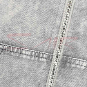 Sweat à capuche 100% coton pour hommes séchage rapide respirant conception délavée à l'acide impression de logo personnalisé pour l'hiver vente en gros sur mesure - Product Image 5