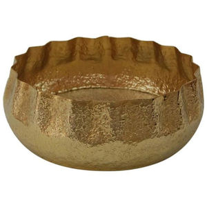 Bol à nourriture de luxe en laiton et aluminium de qualité personnalisée Grand or poli Parfait pour les événements de mariage Élégant bol de service au chocolat - Product Image 1