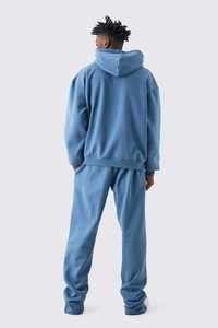 เสจใหม่กางเกงวอร์มทรงบูทตัด2ชิ้นโอเวอร์ไซส์ทรงครอปมีฮู้ดเสื้อมีฮู้ดสำหรับผู้ชายโลโก้แบบสวมหัว - Product Image 5