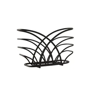 Porte-serviettes de conception minimale support porte-serviettes de haute qualité fer métal Design maison, hôtel et restaurant Table revêtement en poudre - Product Image 2