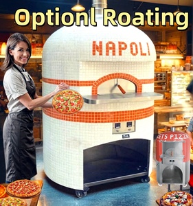 Four à pizza rotatif automatique, équipement de cuisson électrique à gaz rotatif, four à pizza rotatif pour boulangerie avec pierre - Product Image 1