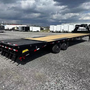 รถพ่วงดั๊มพ์แบบแบนขนาดเล็ก 2-4 เพลา สำหรับรถแทรกเตอร์ ขนาด 5'x10/5x7/5x8/6x10/7x16 8 10 13 15 20 ฟุต - Product Image 6