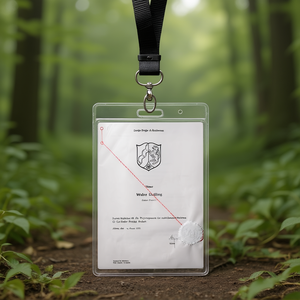 Durable DIN A4 Polypropylene Transparent <b>ID</b> <b>Card</b> <b>Holder</b> Badge Accessories - Product Image 3