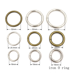 Anillos Circulares Planos de Latón Antiguo sin Costuras de 38 mm, Anillos de Alta Resistencia de Aleación de Zinc Fundido a Presión para Herrajes de Bolsos - Product Image 6