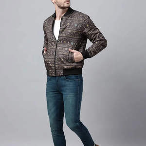 Blouson bomber respirant pour homme, col montant, style streetwear, 2 poches latérales personnalisées, prix raisonnable - Product Image 5