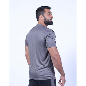 Fitness personnalisé Gym ajusté à manches courtes Performance hommes Muscle T-shirts coton élasthanne blanc entraînement sportif t-shirt - Product Image 5