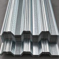 Tôle de plancher galvanisée durable YX35 125 750, 0,8 mm 0,9 mm, revêtement en zinc élevé, tôle d'acier ondulée pour bâtiments
