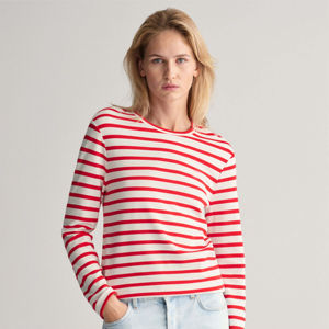 Meilleur t-shirt à manches longues rayé confortable pour femmes de haute qualité, durable et idéal pour les tenues décontractées et à la mode - Product Image 1