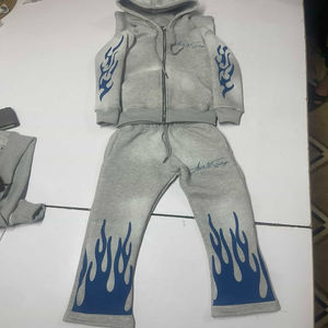 Nouveau design – Survêtement décontracté d'hiver pour homme avec broderie et coupe évasée, style streetwear - Product Image 1