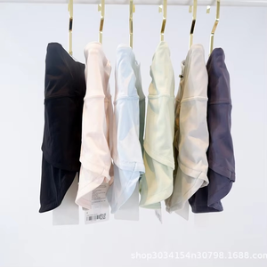 กางเกงขาสั้นเอวสูงแห้งเร็วสำหรับใส่เล่นโยคะร้อนๆใส่สบายมีโลโก้สำหรับขี่จักรยานและวิ่ง - Product Image 4