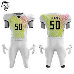 Conjuntos de uniformes de fútbol americano con logotipo personalizado 2025 | Ropa deportiva de poliéster sublimado unisex de alta calidad OEM/ODM de talla grande rápida - Product Image 1