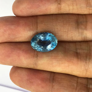 Hermosas cuentas sueltas de Aguamarina sofisticadas de alta calidad, piedras facetadas ovaladas para la fabricación de joyas de alta gama - Product Image 2