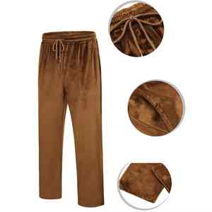 Chándal de terciopelo de diseño único para hombre, conjunto informal de dos piezas, chándal transpirable de manga larga holgado de gran tamaño con hombros caídos para hombre - Product Image 3