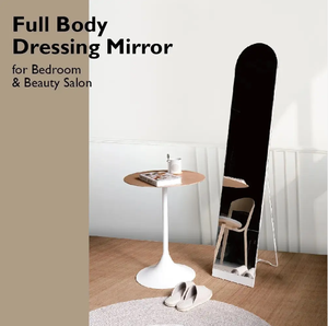 Full Body Dressing <b>Mirror</b> with Elegant Lines and Lightweight Design for Floor <b>Leaning</b> - Product Image 4