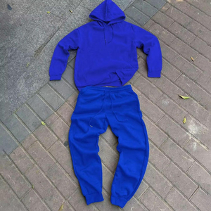 Ensemble de survêtements en coton et polyester pour hommes, logo personnalisé, sweat à capuche d'hiver tricoté et décontracté pour tenue décontractée - Product Image 6