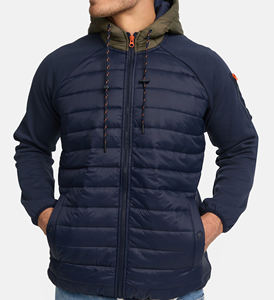 Fait sur mesure Dernière conception Tissu léger à capuche col lavable Manches longues Veste d'hiver - Product Image 6