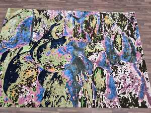 Lesli PB Oriental traditionnel fait à la main touffeté 100% laine tapis tapis personnalisé maison exercice taille abstrait motif ensemble - Product Image 4