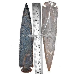 Mélange naturel de pointes de flèches en agate 3 pouces pour la fabrication de bijoux, fait à la main, outils de guérison Chakra mixtes, fournisseur en gros, utilisation métaphysique - Product Image 2