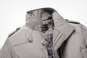 Mens Casual Lightweight Fleece Jacket TBF-138 Turn-down Collar Multi Pocket Waterproof Breathable Windproof Stylish <b>Winter</b> - Product Image 4