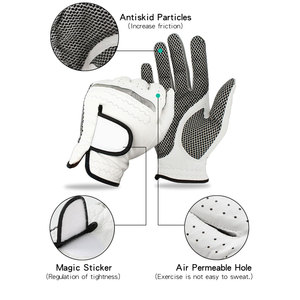 Guantes de golf de cuero suave de alta calidad Guantes de golf ligeros más vendidos Deportes al aire libre - Product Image 4