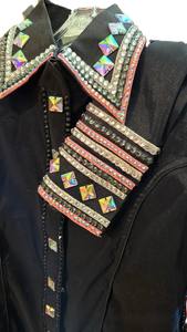 Chemise de spectacle de plaisir western rétro personnalisée pour les femmes Chemise de rail rétro personnalisée Rodeo Queen Horse Riding Wear Retro - Product Image 4