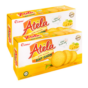 LIBRA ATELA, galletas crujientes de maíz horneado saludable, bolsita de 150g, crujiente, salado, sabor dulce, caja de cartón de exportación de FMCG alto - Product Image 2