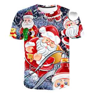 T-shirt de Noël personnalisé pour homme, fabriqué au Pakistan, avec impression intégrale du logo, collection 2026 - Product Image 4